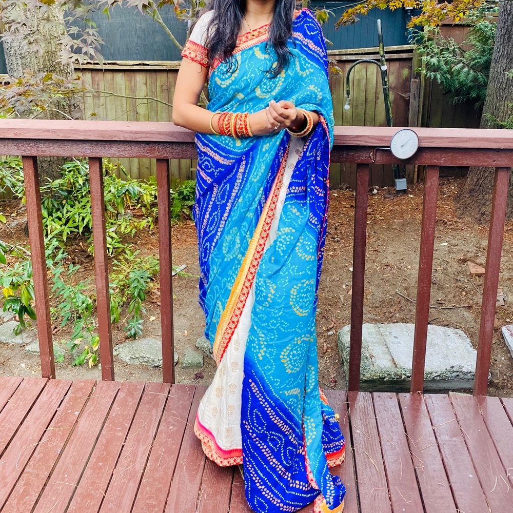 Bandhani Print Saree